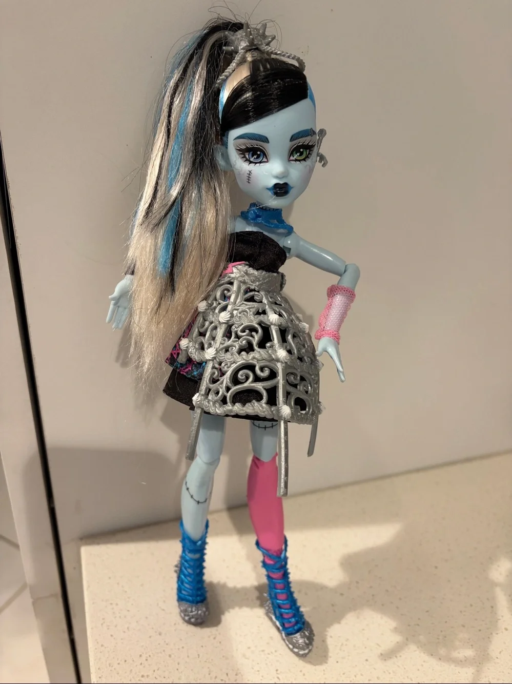 Monster high, Scary Sweet Birthday  Frankenstein inspired Blue & Pink